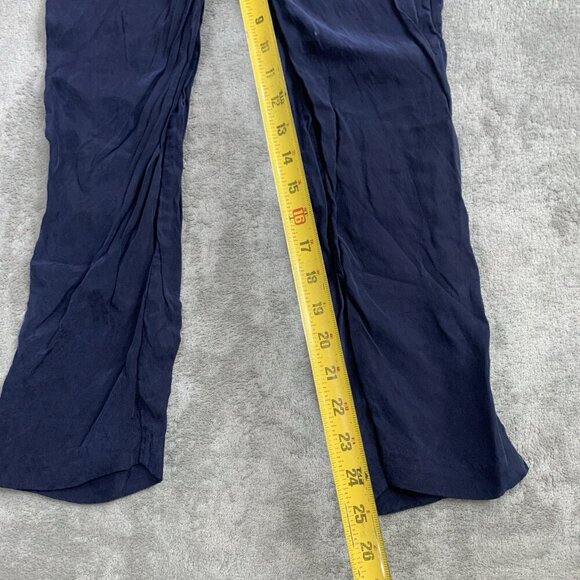 Jenni Kayne Pants Womens XS Navy Blue Rio Elastic Waist Drawstring Cupro Casual - Picture 3 of 12